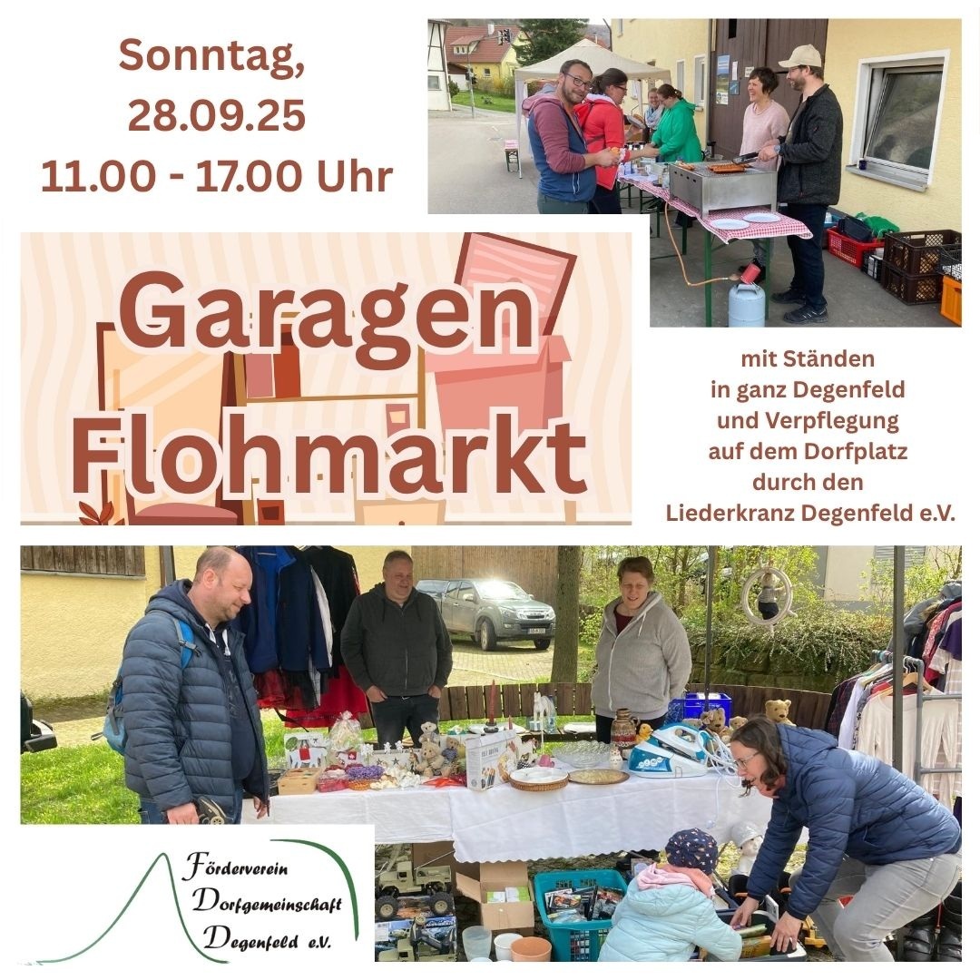 Garagenflohmarkt am Sonntag, 28.09.2025